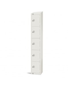 Elite Lockers Elite Five Door Coin Return Locker with Sloping To