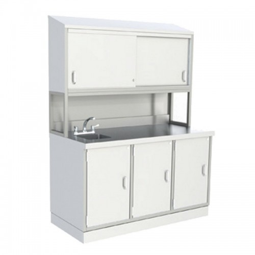 Parry Healthcare HC-3DBCTCS 3 Door Base Counter Cabinet With Sin