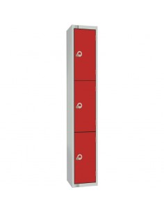 Elite Lockers Elite Four Door Electronic Combination Locker Red