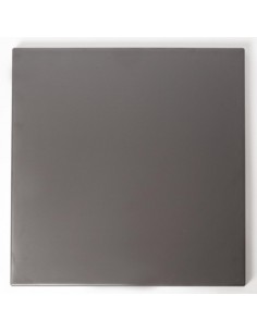 Werzalit Pre-drilled Square Table Top Dark Grey 700mm