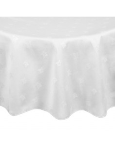 Luxor Round Tablecloth White 1725mm