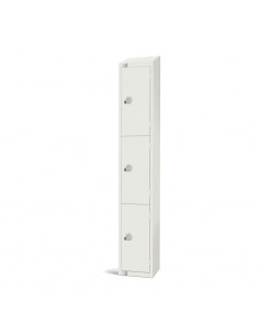 Elite Lockers Elite Three Door Coin Return Locker with Sloping T