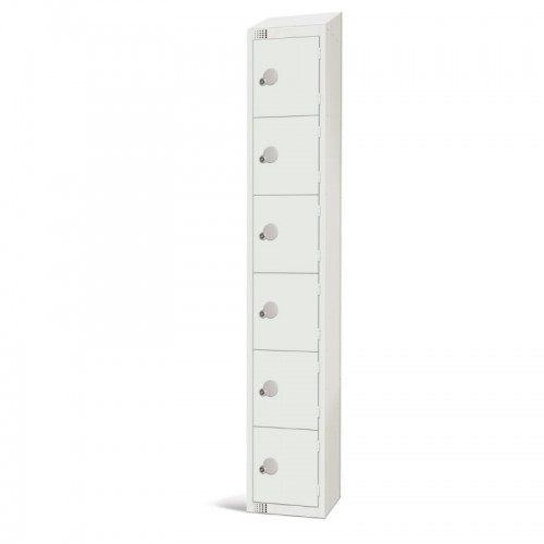 Elite Lockers Elite Six Door Coin Return Locker with Sloping Top