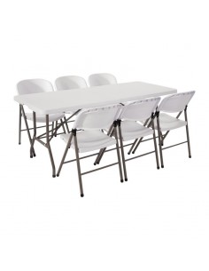 Bolero Special Offer Bolero 6ft Centre Folding Table with Six Fo