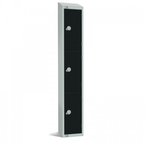 Elite Lockers Elite Three Door Coin Return Locker with Sloping T