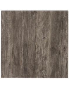 Werzalit Pre-drilled Square Table Top Ponderosa Grey 800mm