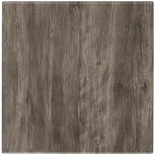Werzalit Pre-drilled Square Table Top Ponderosa Grey 800mm