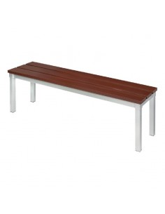 Enviro Outdoor Walnut Effect Faux Wood Bench 3ft