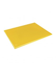 Hygiplas Extra Thick Low Density Yellow Chopping Board Large