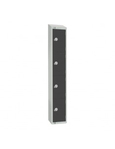 Elite Lockers Elite Four Door Coin Return Locker with Sloping To