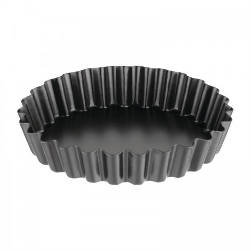 Vogue Non-Stick Mini Quiche Tin With Removable Base 100mm (Pack of 3)