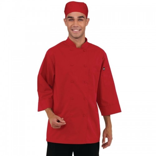 Chef Works Unisex Jacket Red XS