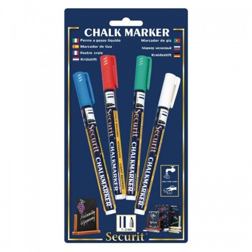 Securit Wipe Clean Assorted Marker Pens - GJ550