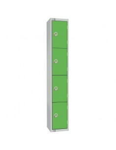 Elite Lockers Elite Four Door Coin Return Locker Green