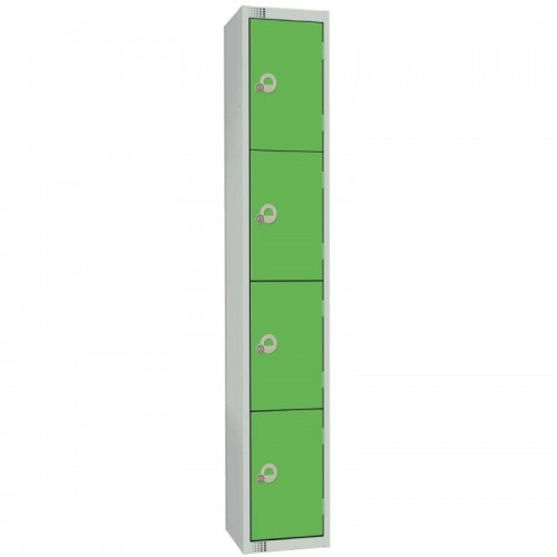 Elite Lockers Elite Four Door Coin Return Locker Green