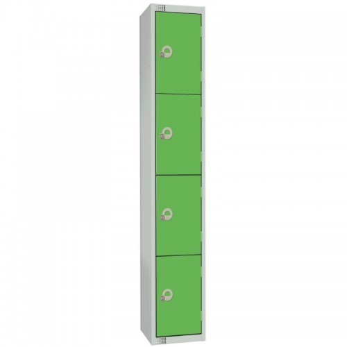 Elite Lockers Elite Four Door Coin Return Locker with Sloping To