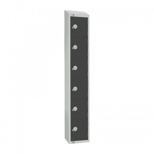 Elite Lockers Elite Six Door Coin Return Locker with Sloping Top