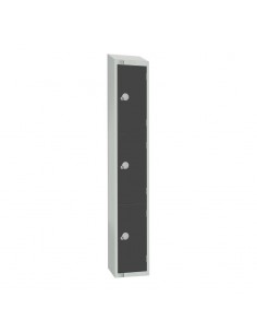 Elite Lockers Elite Three Door Coin Return Locker with Sloping T