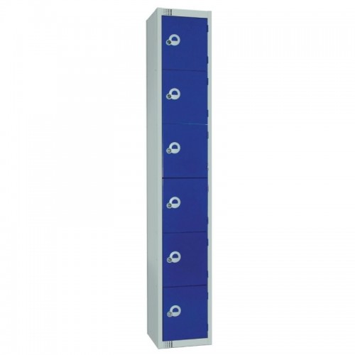 Elite Lockers Elite Six Door Coin Return Locker with Sloping Top