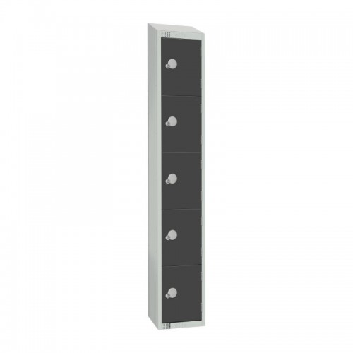 Elite Lockers Elite Five Door Coin Return Locker with Sloping To