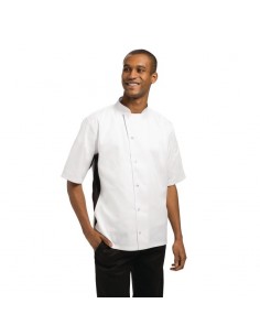 Whites Nevada Black and White Unisex Chefs Jacket Size S