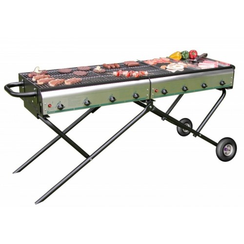 Fir Tree Magnum 8 Catering Barbecue Grill With Griddle Plate
