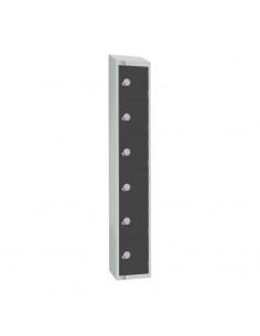 Elite Lockers Elite Six Door Coin Return Locker with Sloping Top