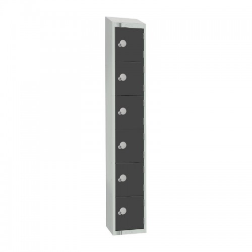 Elite Lockers Elite Six Door Coin Return Locker with Sloping Top