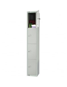 Elite Lockers Elite Four Door Coin Return Locker Grey