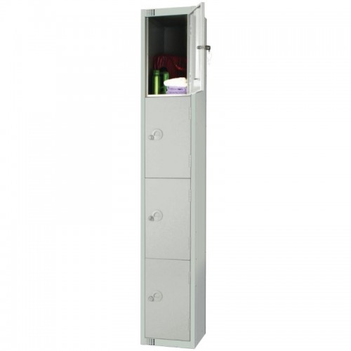 Elite Lockers Elite Four Door Coin Return Locker Grey