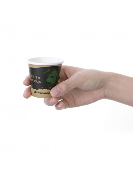 Fiesta Green Compostable Espresso Cups Single Wall 113ml Pack of 1000 4oz