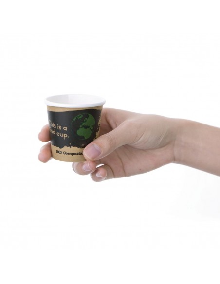 Fiesta Green Compostable Espresso Cups Single Wall 113ml / 4oz x