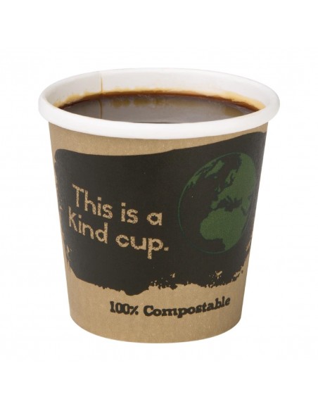 Fiesta Green Compostable Espresso Cups Single Wall 113ml / 4oz x