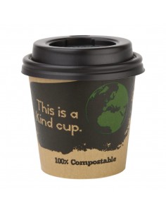Fiesta Green Compostable Espresso Cup Lids 113ml / 4oz x 50 2