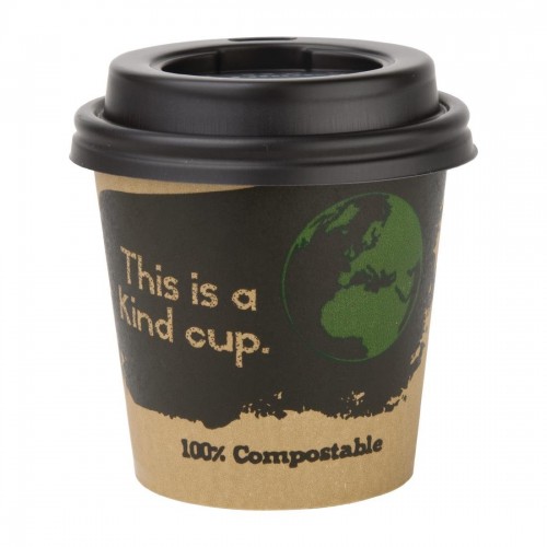 Fiesta Green Compostable Espresso Cup Lids 113ml / 4oz x 50