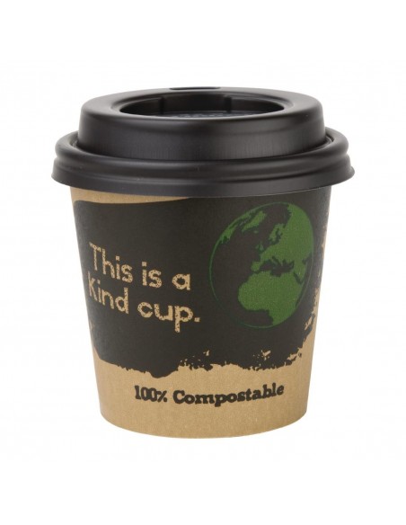 Fiesta Green Compostable Espresso Cup Lids 113ml / 4oz x 50