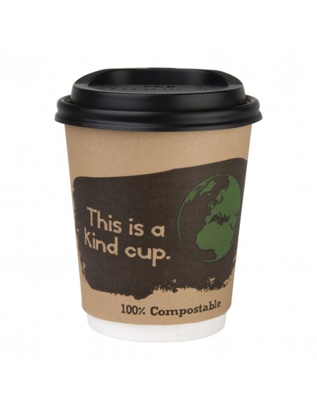 Fiesta Green Compostable Hot Cups Double Wall 227ml / 8oz x 500