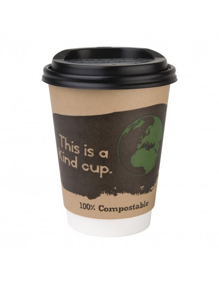 Fiesta Green Compostable Hot Cups Double Wall 355ml / 12oz x 500