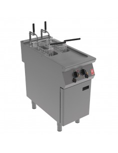 Falcon F900 Twin Pan, Twin Basket Electric Fryer on Feet E9342F2