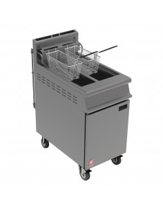 Falcon Free Standing Natural Gas Filtration Fryer with Castors G3845F