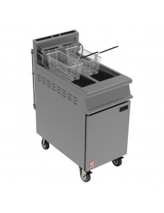 Falcon Free Standing Propane Gas Filtration Fryer with Castors G3845F