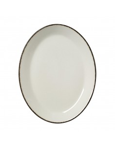 Steelite Charcoal Dapple Oval Coupe Plates 280mm