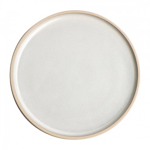Olympia Canvas Flat Round Plate Murano White 180mm