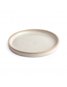 Olympia Canvas Flat Round Plate Murano White 180mm 2