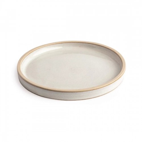 Olympia Canvas Flat Round Plate Murano White 180mm