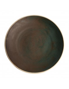 Olympia Canvas Concave Plate Green Verdigris 270mm