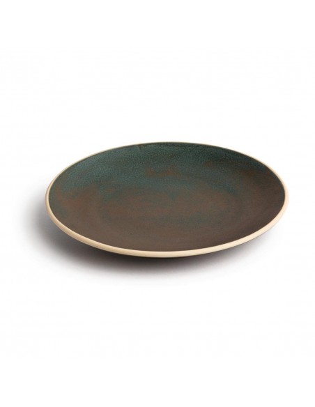 Olympia Canvas Concave Plate Green Verdigris 270mm