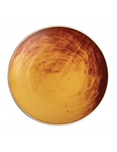 Olympia Canvas Concave Plate Sienna Rust 270mm