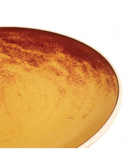 Olympia Canvas Concave Plate Sienna Rust 270mm