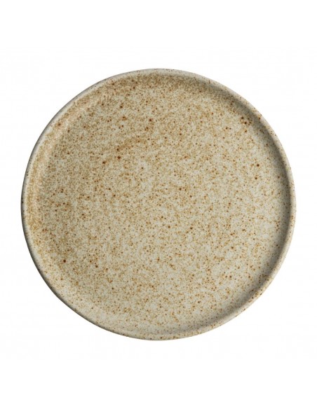 Olympia Canvas Small Rim Round Plate Wheat 265mm